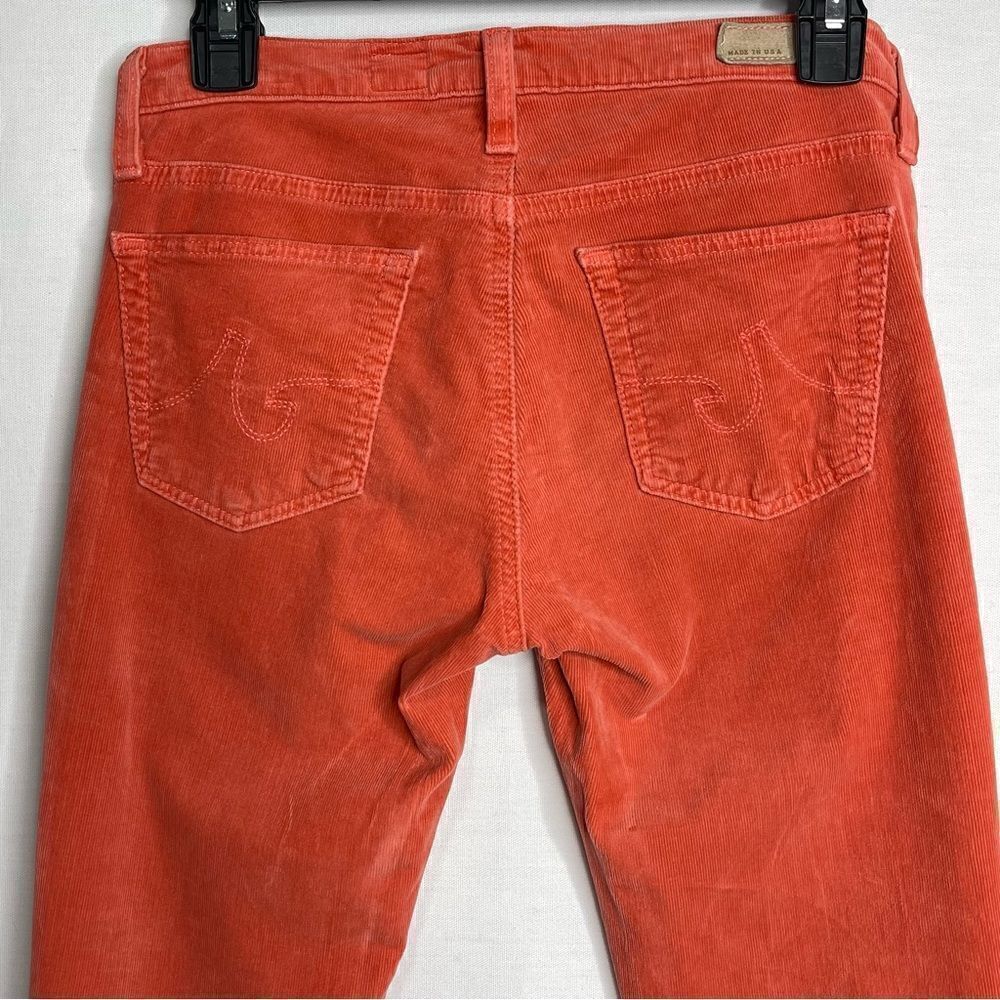 AG Adriano Goldschmied Corduroy Stevie Slim Straight Jeans  (Coral) - 26 - Picture 6 of 14